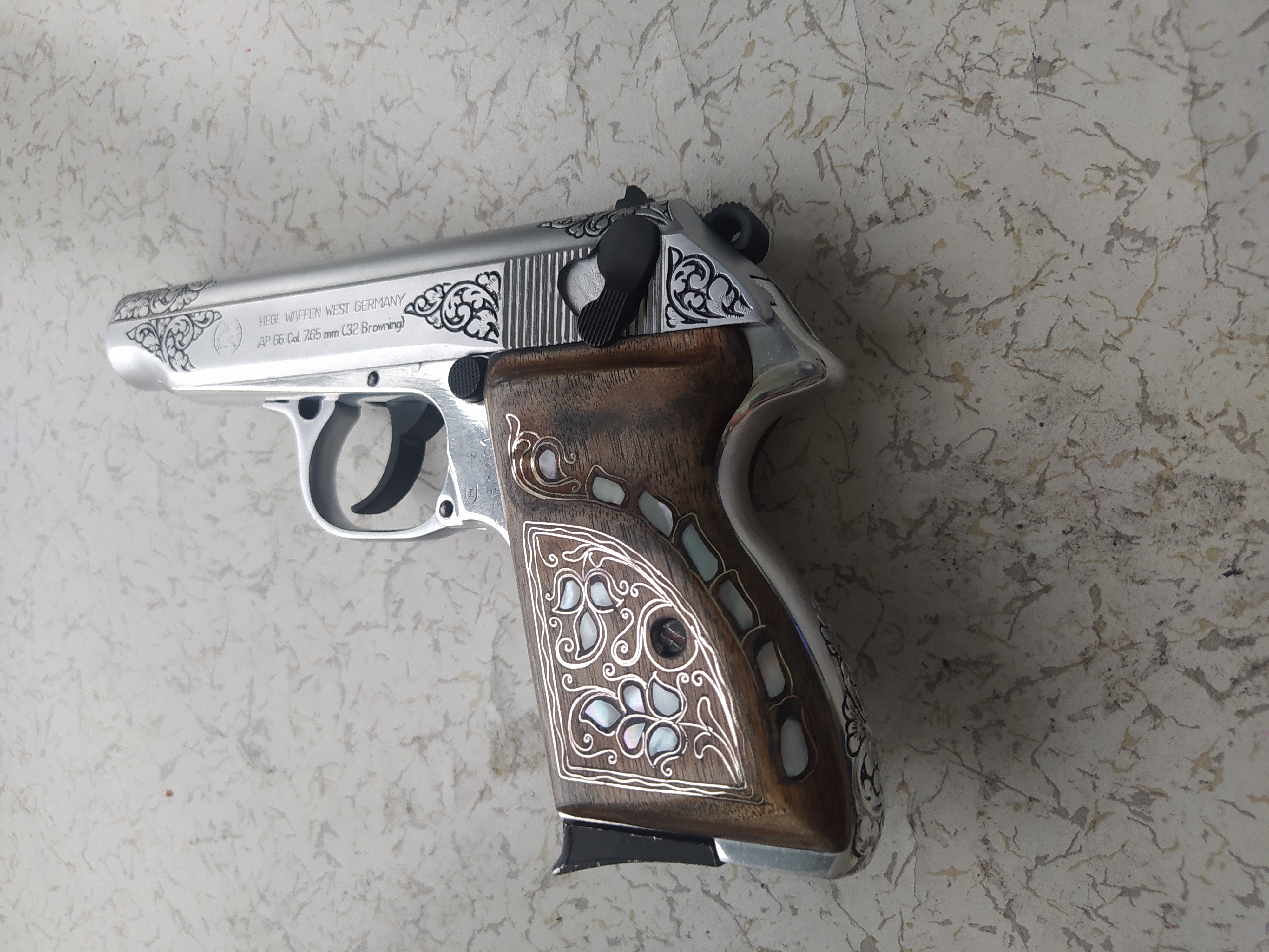 Özel Yapım Gümüş Kaplama Browning