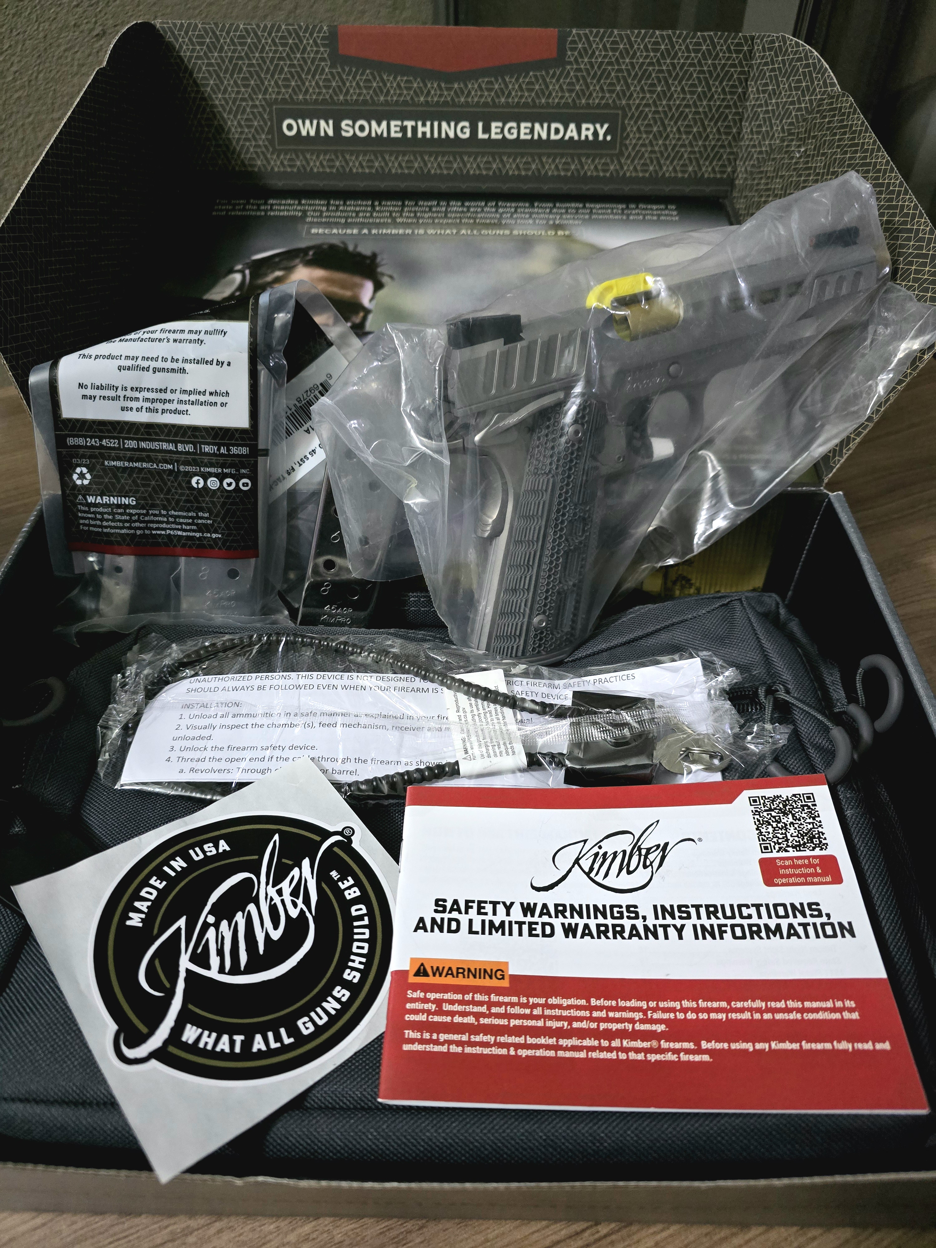 Kimber 1911 Rapide Dawn 45acp