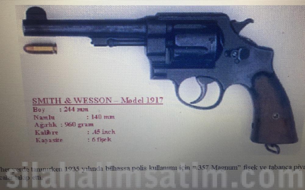 Model 1917 koleksiyonluk smith wesson Victory Model M & P® Revolver