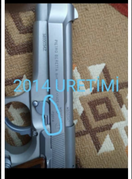 Yargı Mensubundan  2014 model Beratta 92 FS İnox