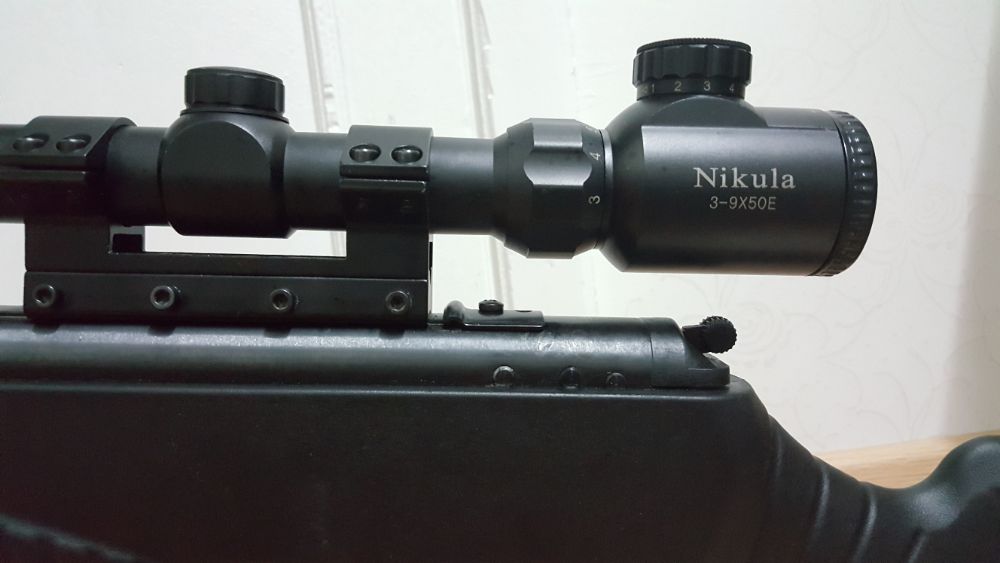 Hatsan mod 85 Sniper Vortex + Nikula 3-9×50E dürbün + Dampa ayak full set