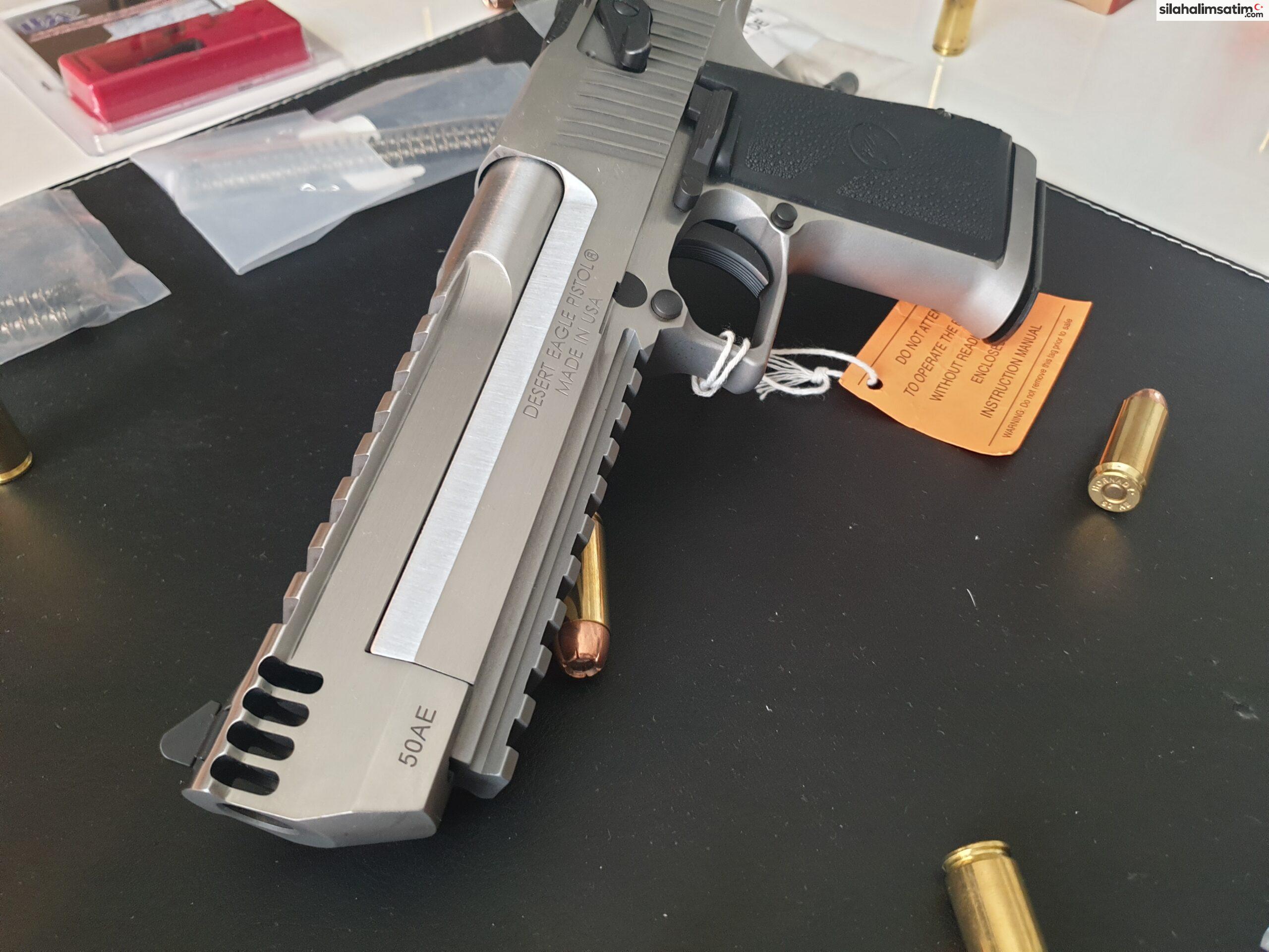 desert-eagle-50-ea-permi-ile-getirilen-mark-xix-stainless-sabit-muzzle-brakeli-ve-p-railli-ve-500-adet-hornady-hollow-point-50-ea-ile