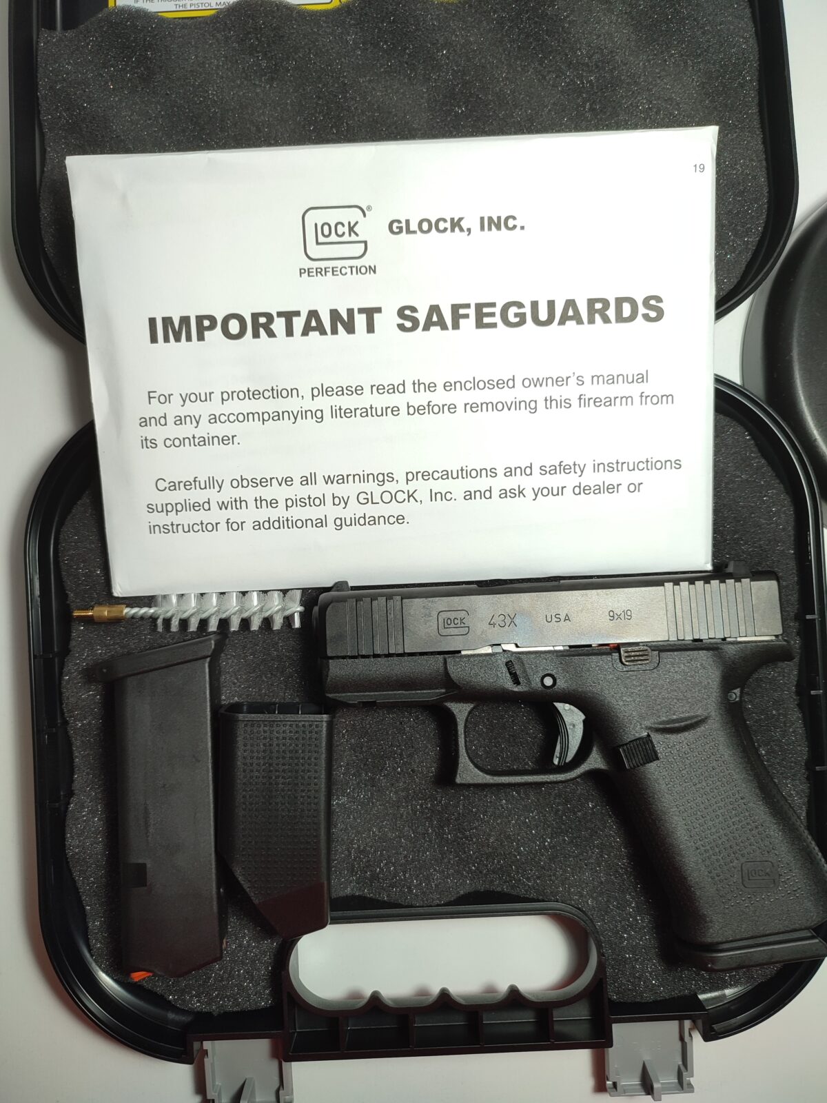 Glock 43X 100.yıl anısına sıfır kutusunda