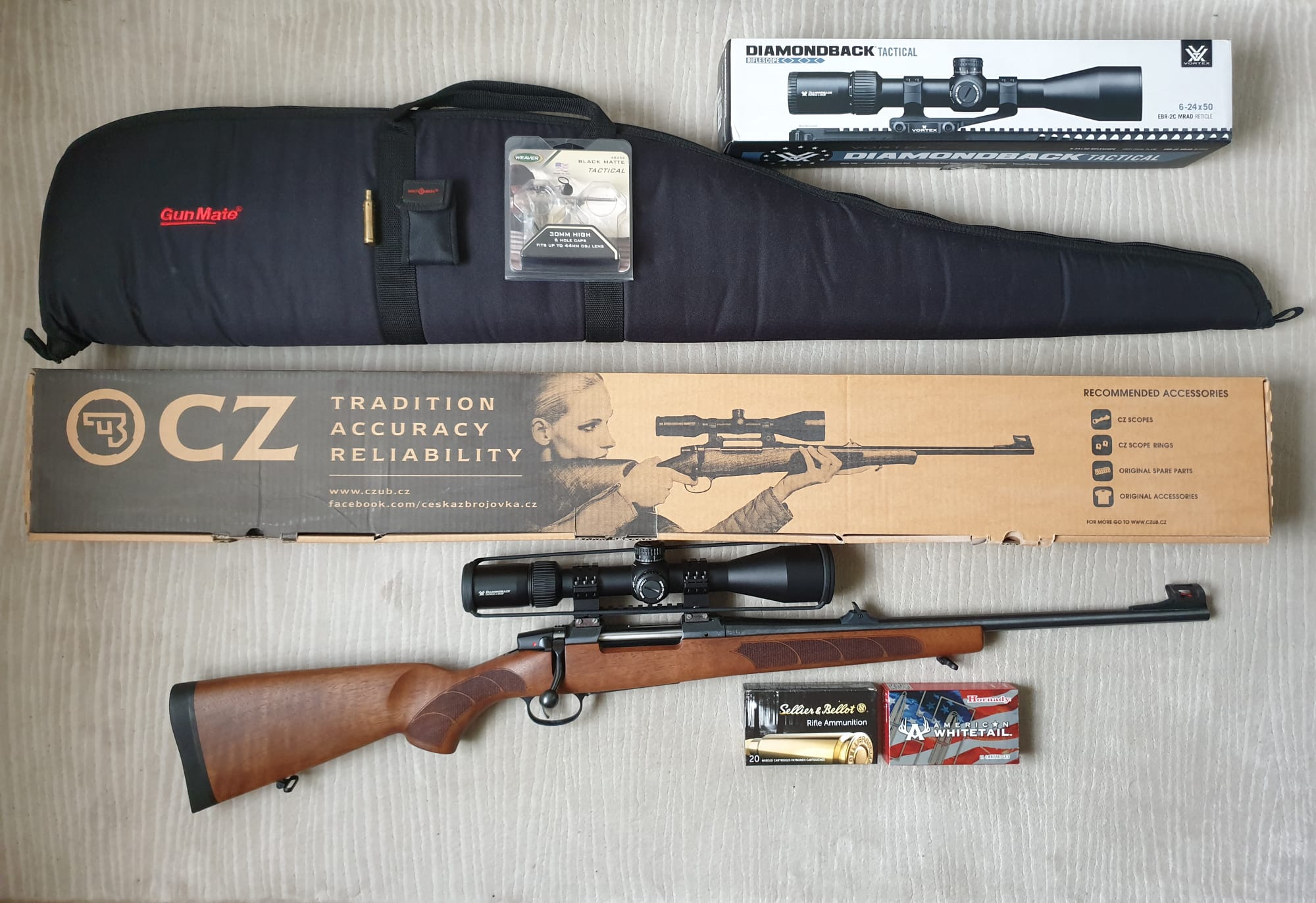 CZ 557 308 Win. Sıfır Tüfek ve 308 Win fişek