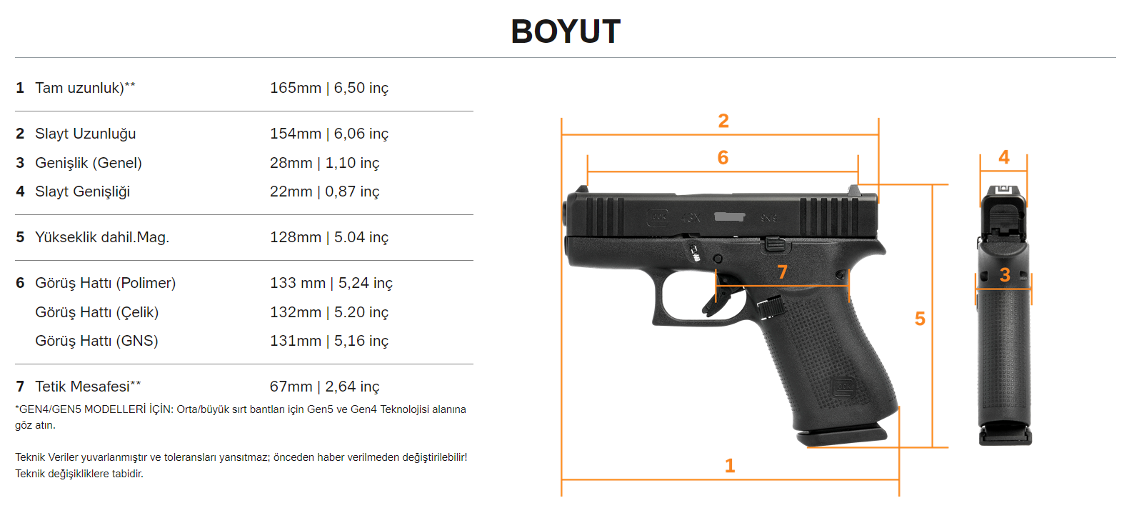 Glock43x Türk 15+1