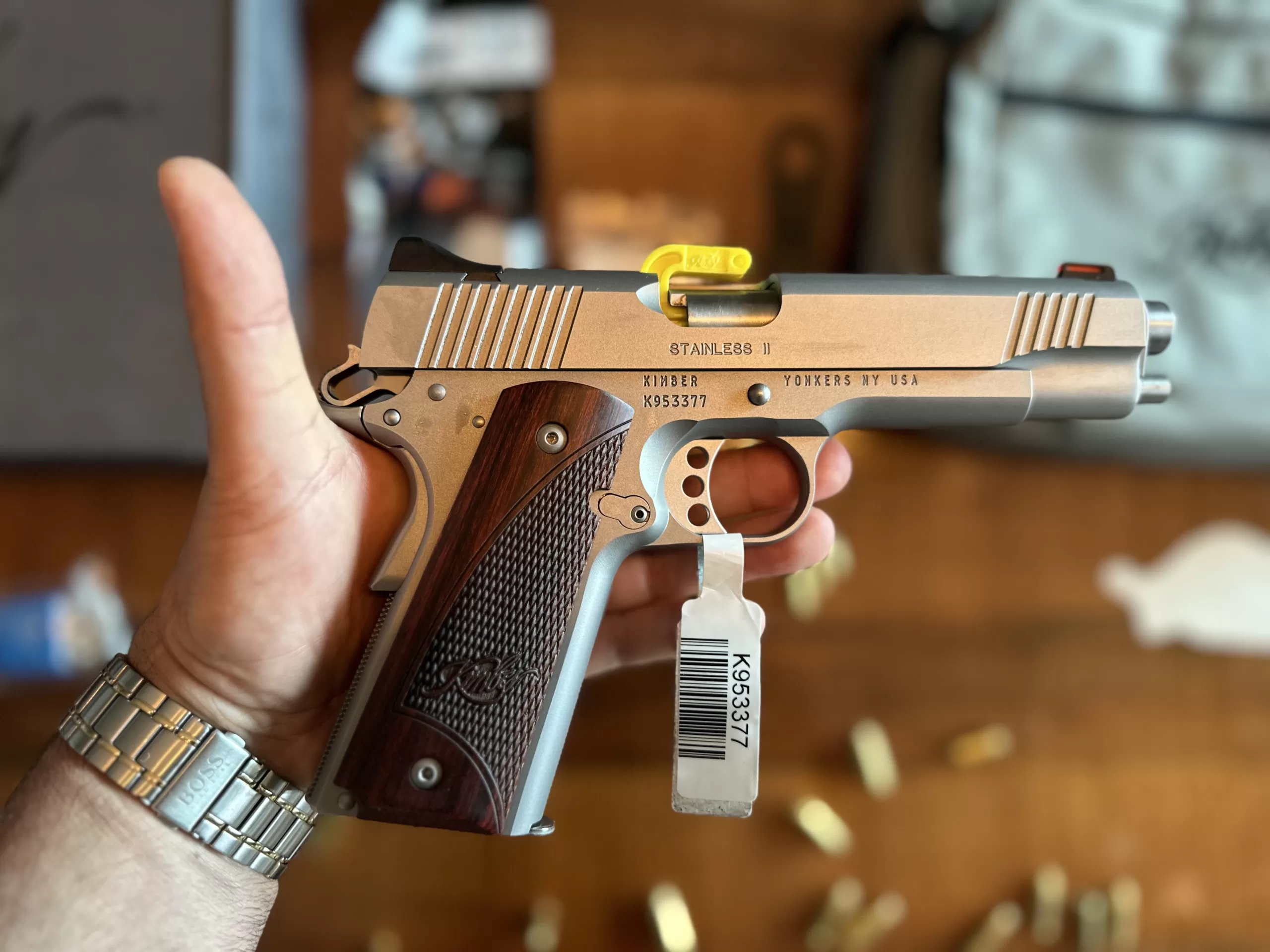 KIMBER 1911 STAINLESS II 5,25 İNCH 45 ACP KUTUSUNDA VE TÜM AKSESUARLARI İLE